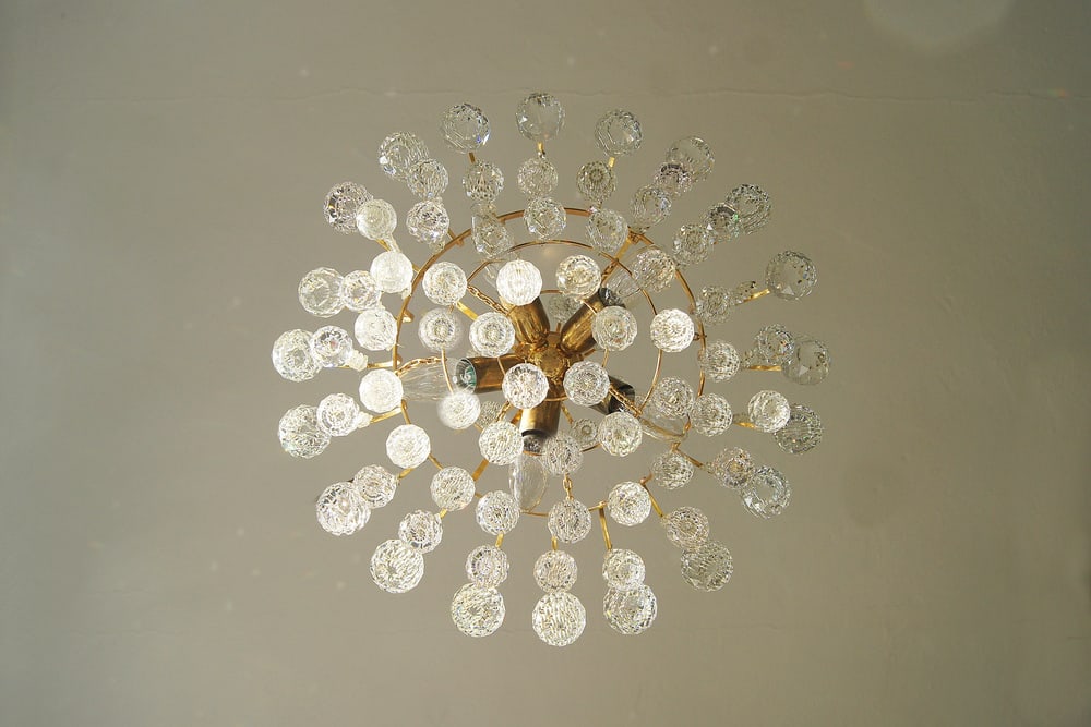Crystal Glass Ceiling Lamp from Christoph Palme - 6