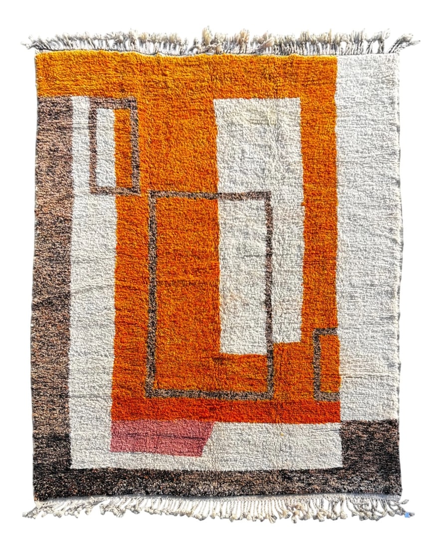 Moroccan Mrirt Beni Ouarain Wool Rug, 1990 (1 of 10)