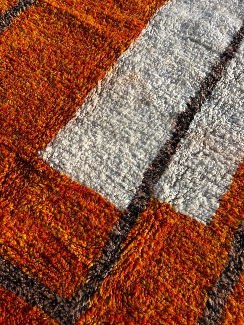 Moroccan Mrirt Beni Ouarain Wool Rug, 1990 - 6