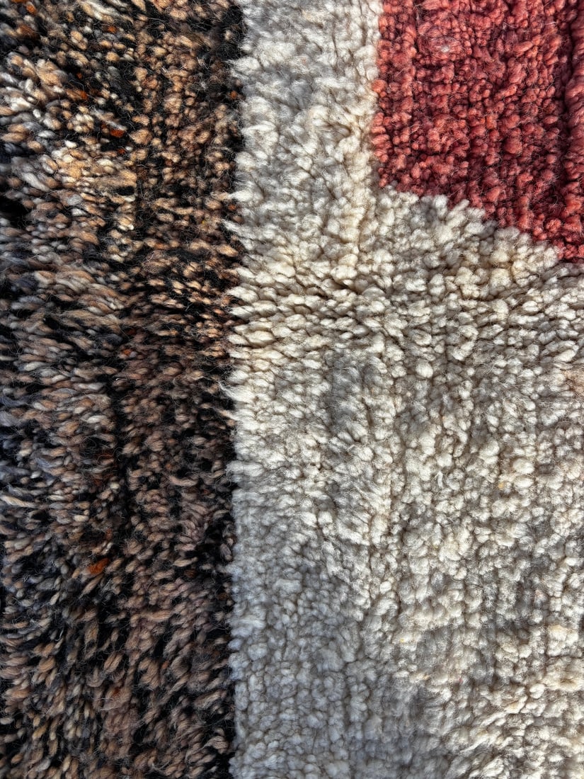 Moroccan Mrirt Beni Ouarain Wool Rug, 1990 - 7