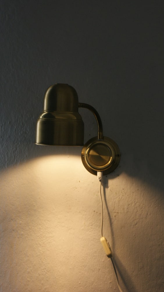Swedish Brass Wall Lamp by Ewå Belysning, 1960s - 5