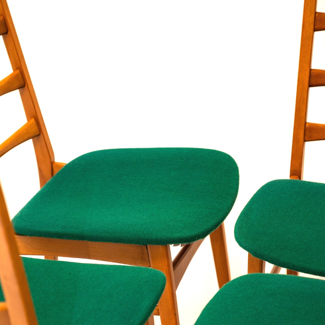 Vintage Scandinavian Style Chairs, Set of 4 - 2