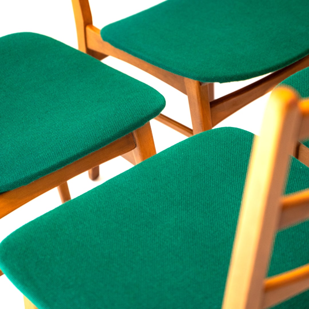 Vintage Scandinavian Style Chairs, Set of 4 - 3