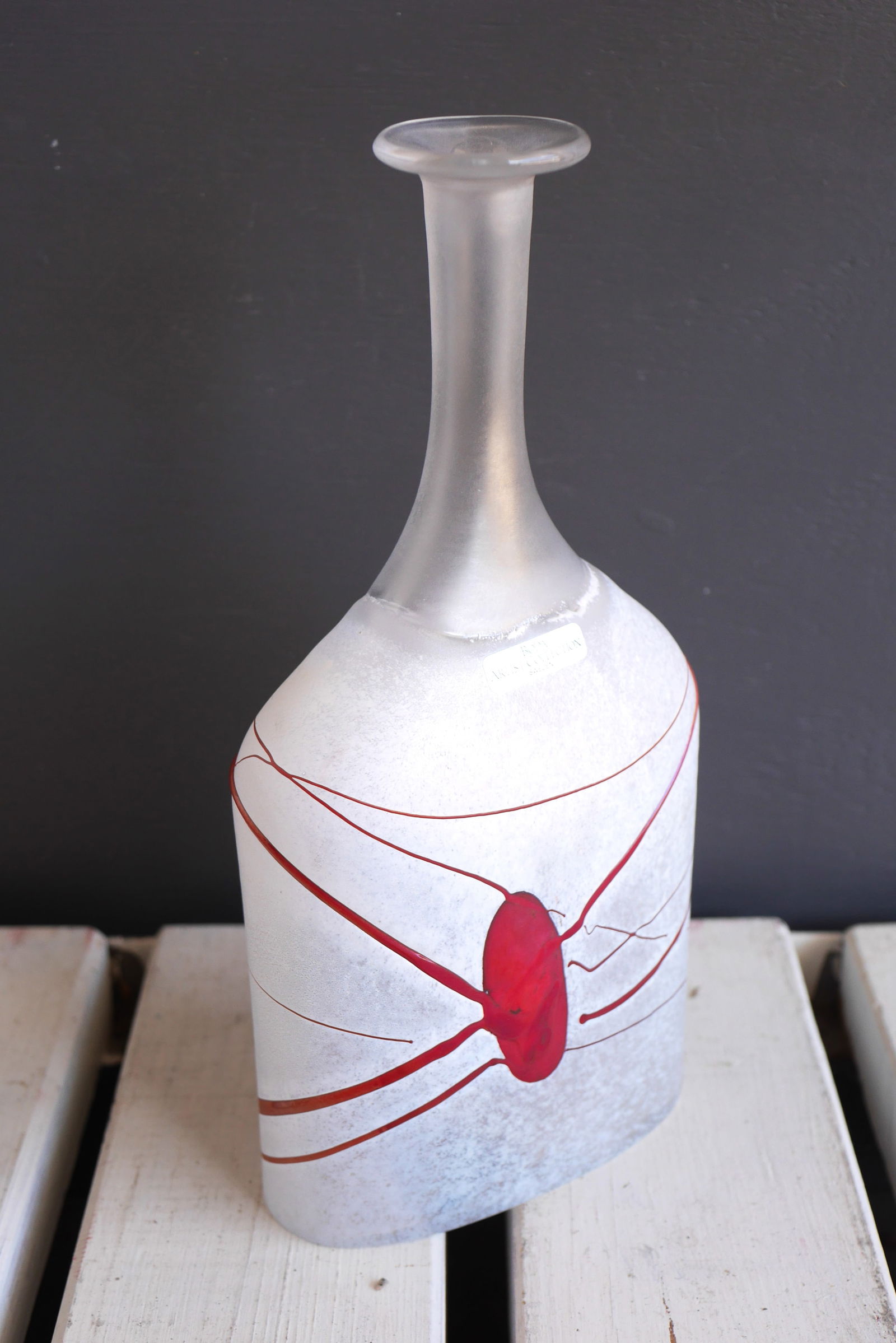 Swedish Vase by B. Vallien for Kosta Boda, 1980s - 7