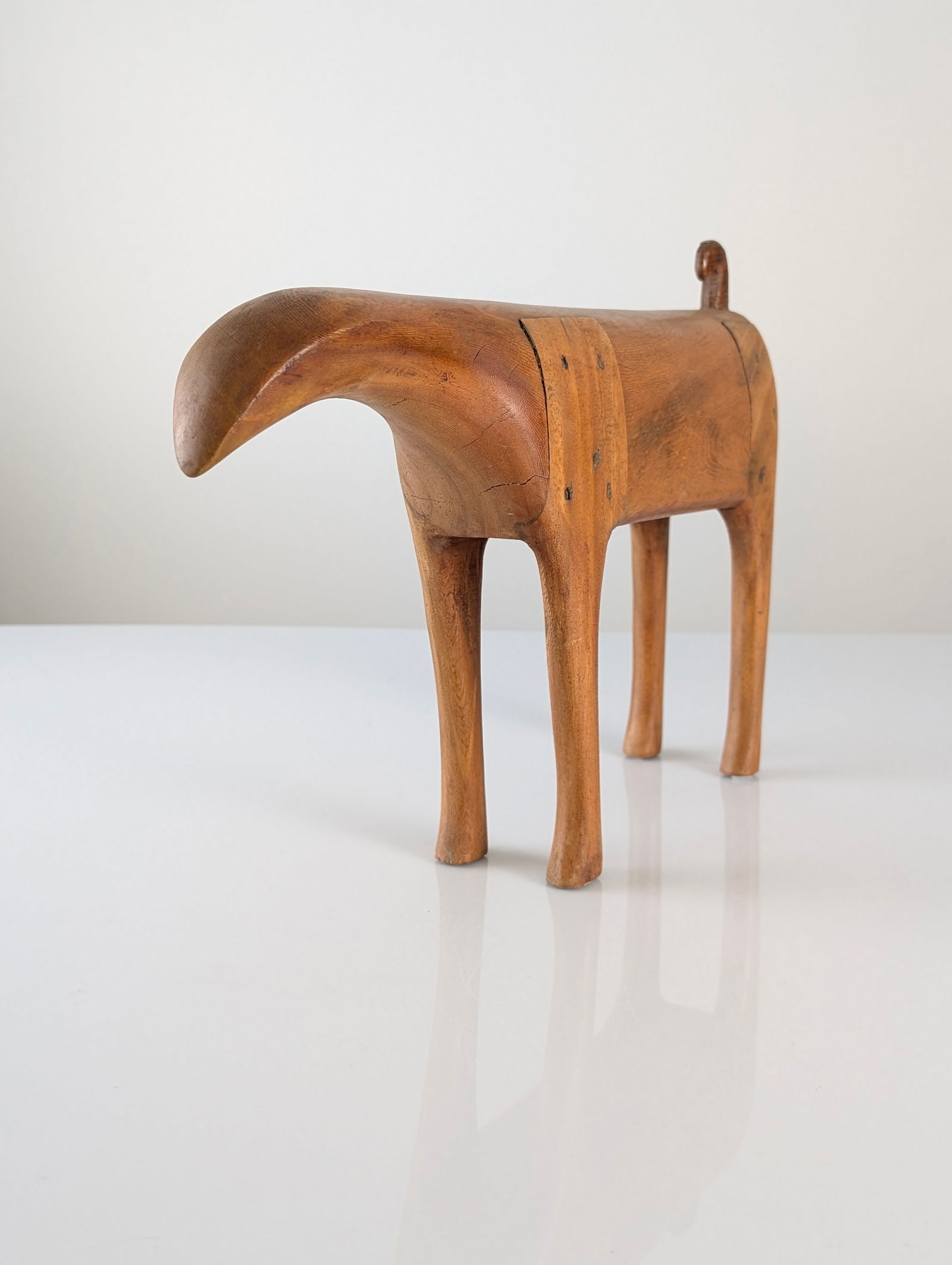 Mid-Century Abstract Wood Animal Sculpture, 1960s - 12