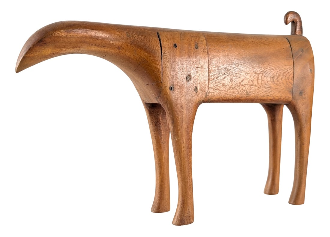 Mid-Century Abstract Wood Animal Sculpture, 1960s (1 of 14)
