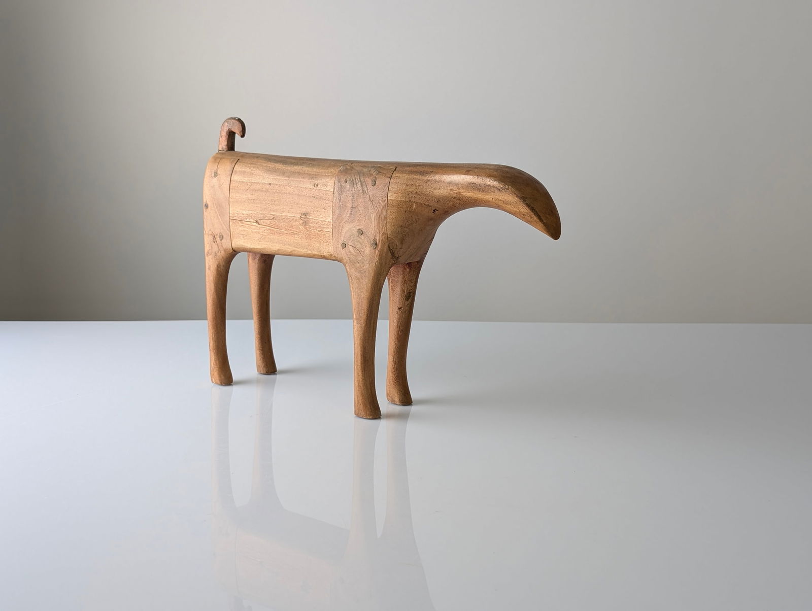 Mid-Century Abstract Wood Animal Sculpture, 1960s - 3