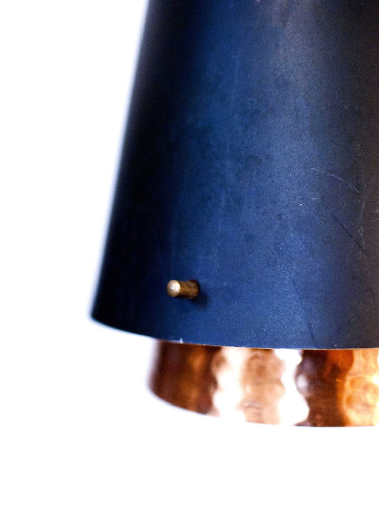 Mid-Century Copper 3-Light Pendant, Norway, 1960s - 7