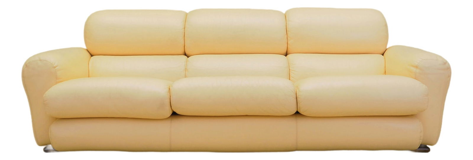 Italian Leather Sofa, 1960s (1 of 20)