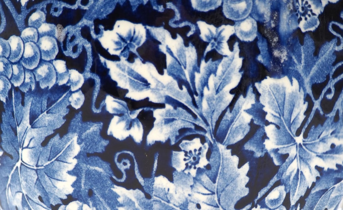 Blue Flintware Vase Grape for Rörstrand, 1920s - 11