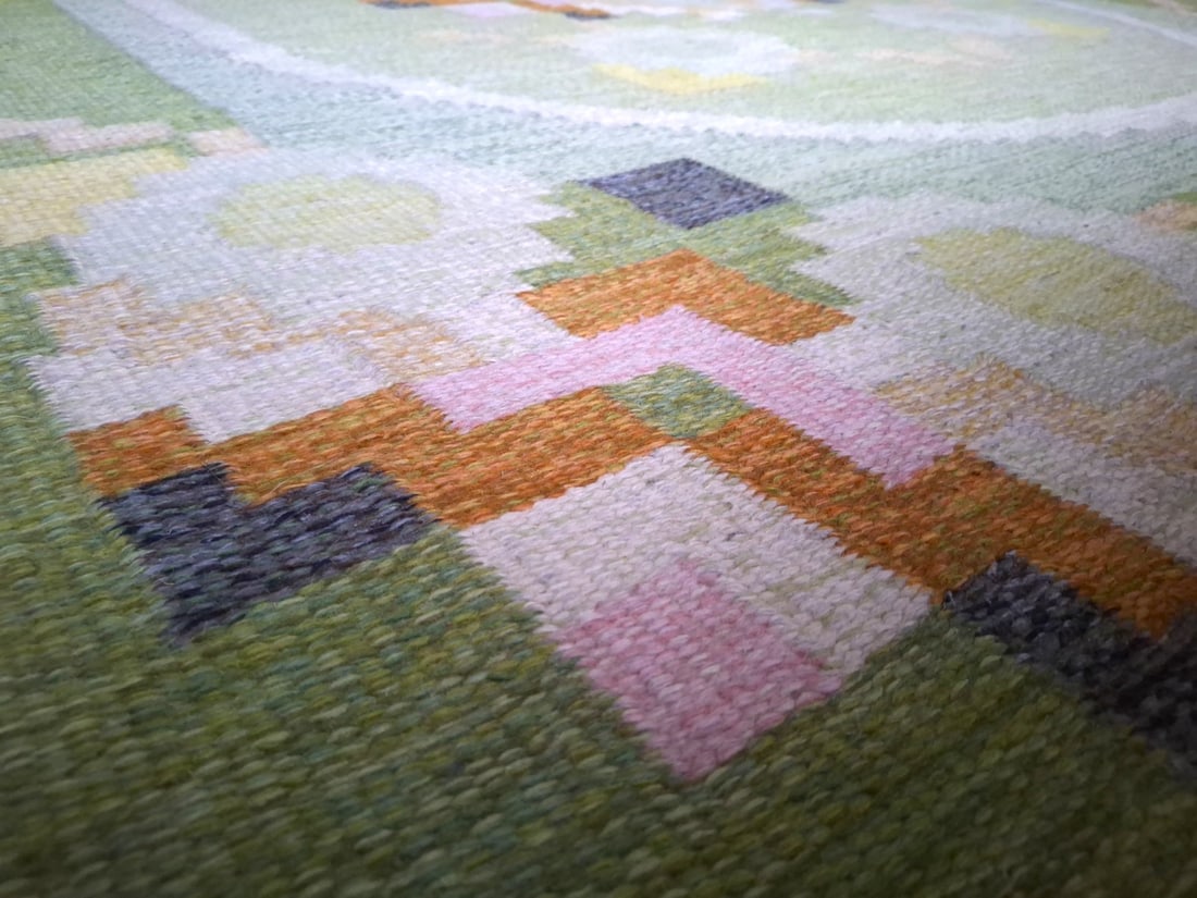 Large Rölakanan Wool Rug by Ingegerd Silow, 1960s - 3