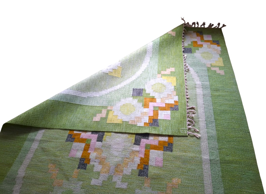 Large Rölakanan Wool Rug by Ingegerd Silow, 1960s - 5