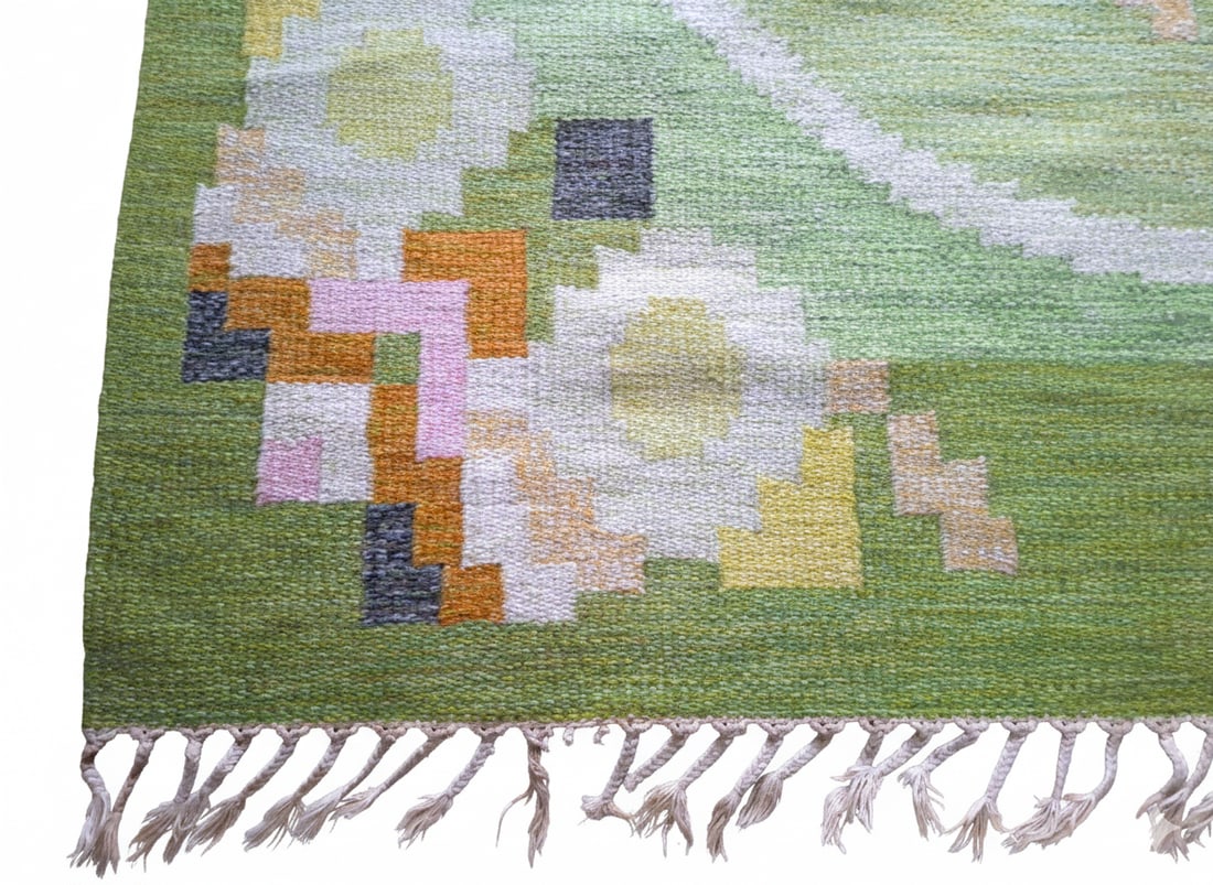 Large Rölakanan Wool Rug by Ingegerd Silow, 1960s - 6