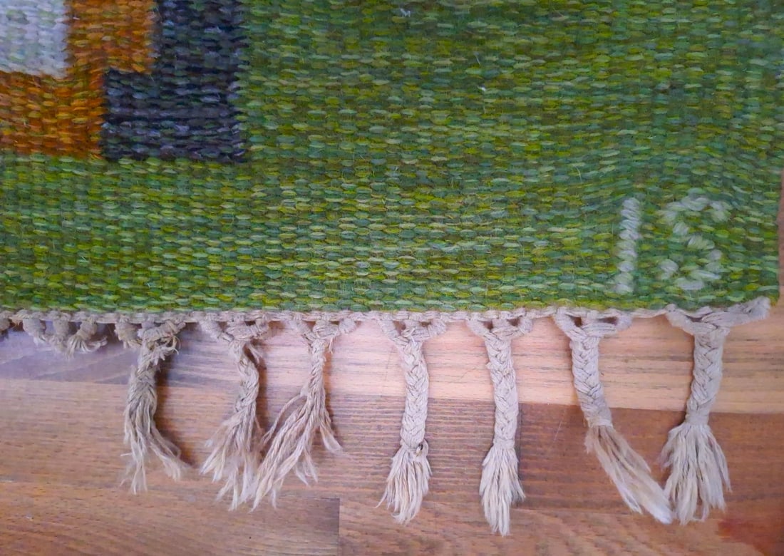 Large Rölakanan Wool Rug by Ingegerd Silow, 1960s - 7