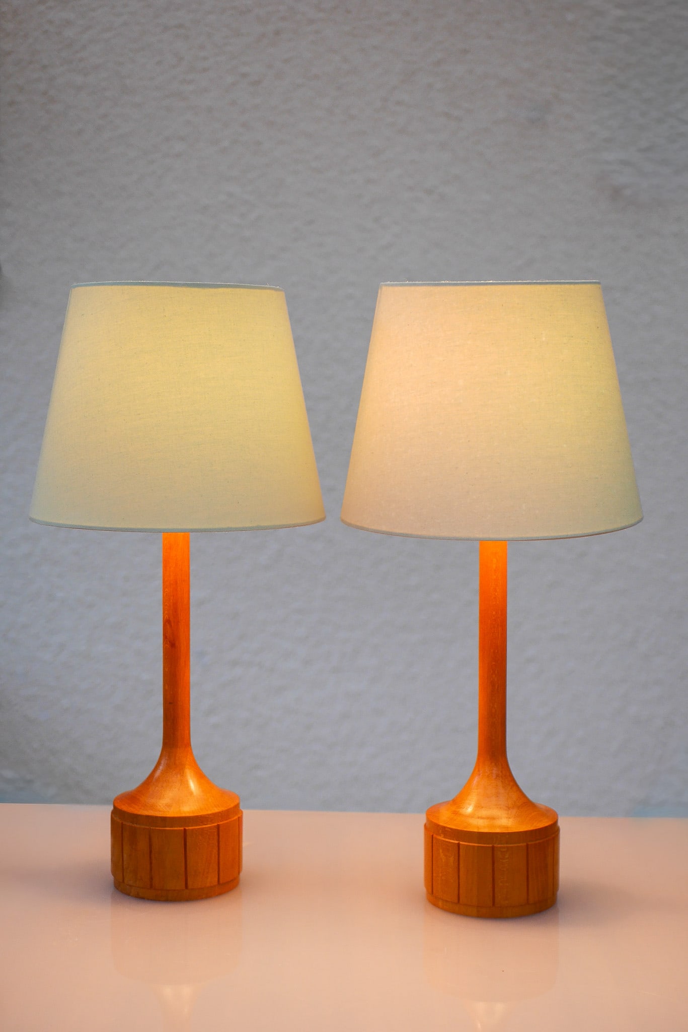 Scandinavian Oak Table Lamps from Elpe, Set of 2 - 10