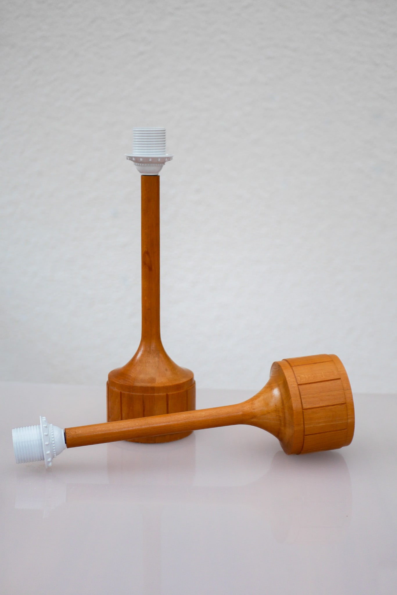 Scandinavian Oak Table Lamps from Elpe, Set of 2 - 11