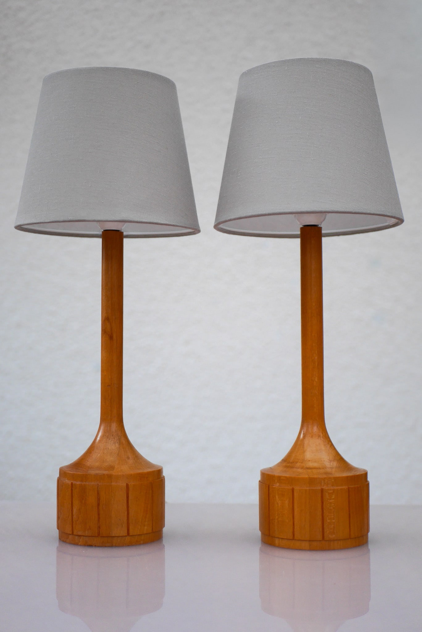 Scandinavian Oak Table Lamps from Elpe, Set of 2 - 8