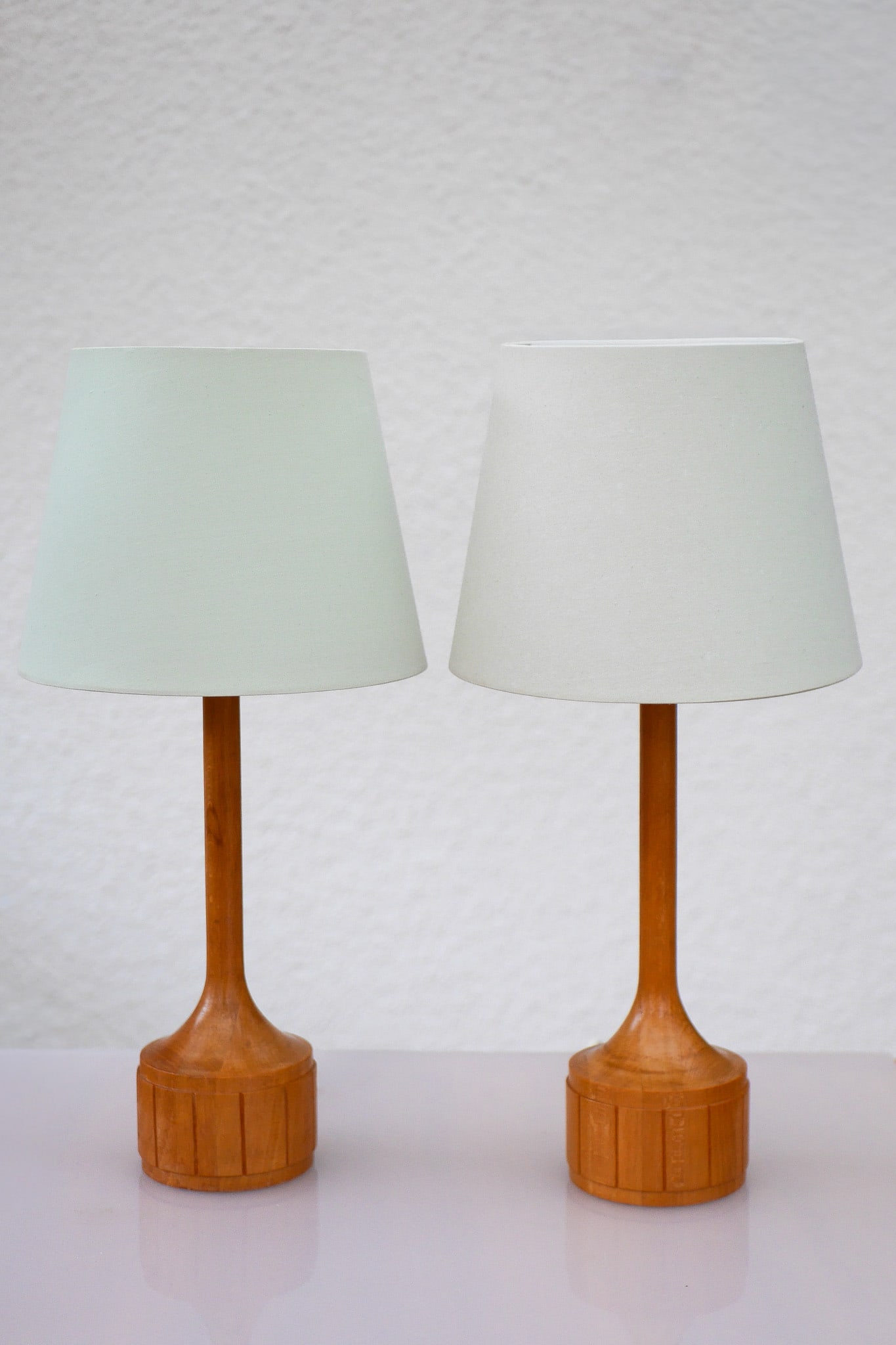 Scandinavian Oak Table Lamps from Elpe, Set of 2 - 9