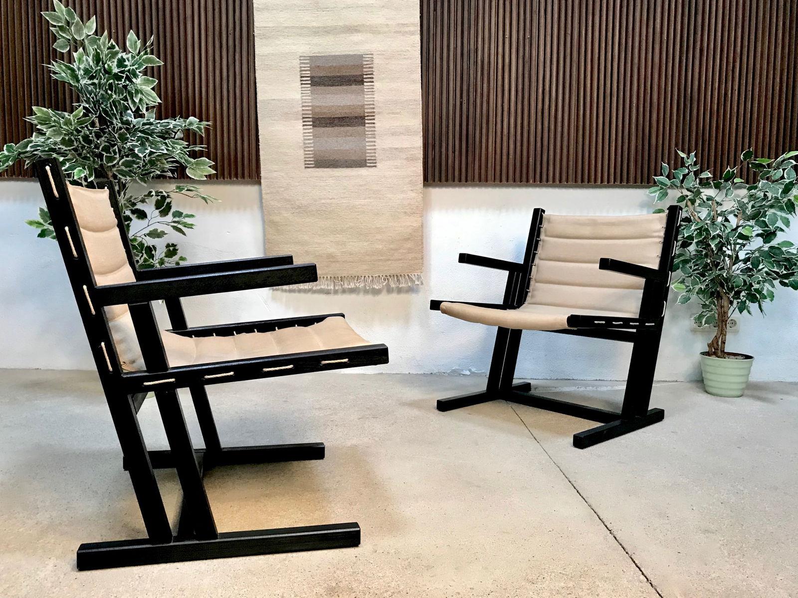 Rope Skid-Base Armchairs from Casala, Set of 2 - 3