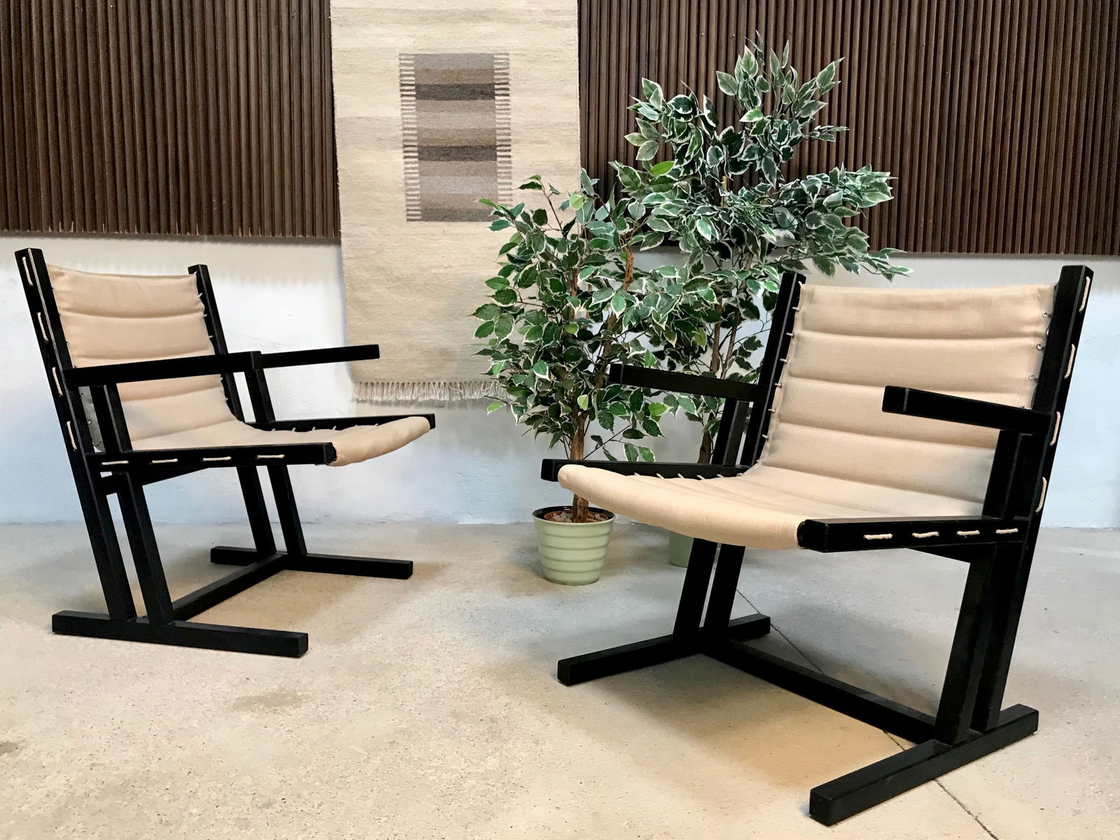 Rope Skid-Base Armchairs from Casala, Set of 2 - 4