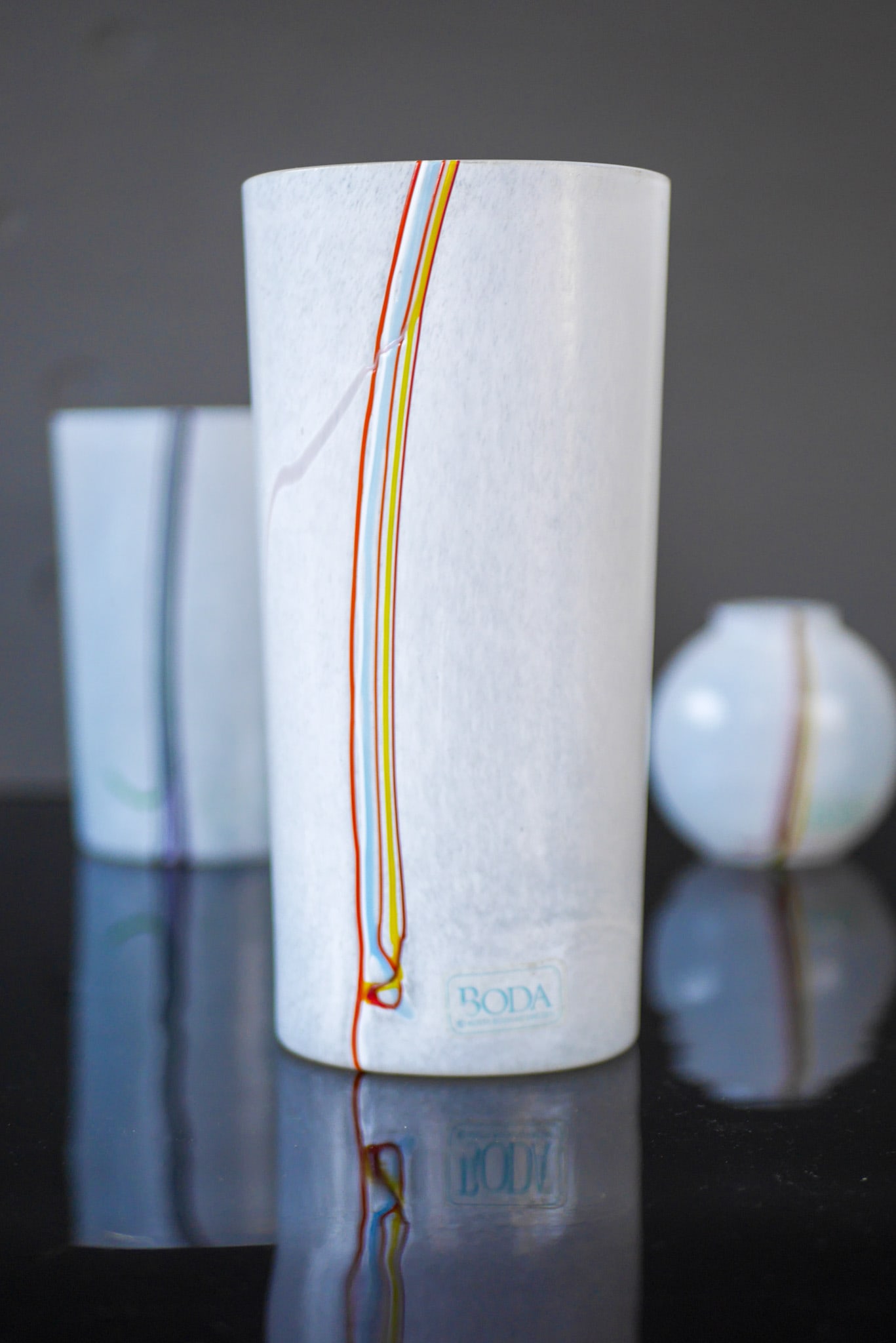 Glass Vases by Vallien for Kosta Boda, Set of 3 - 4