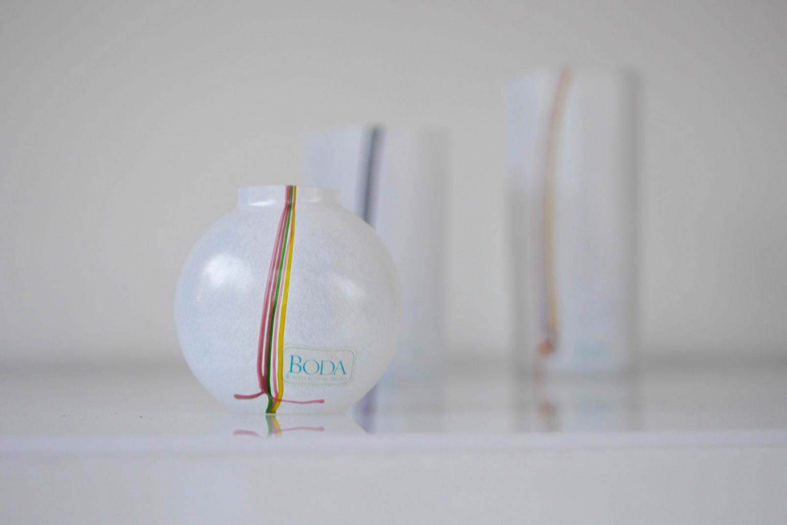 Glass Vases by Vallien for Kosta Boda, Set of 3 - 5