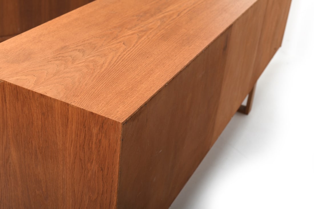 Danish Sled Leg Sideboard in Oak, 1960s. - 13