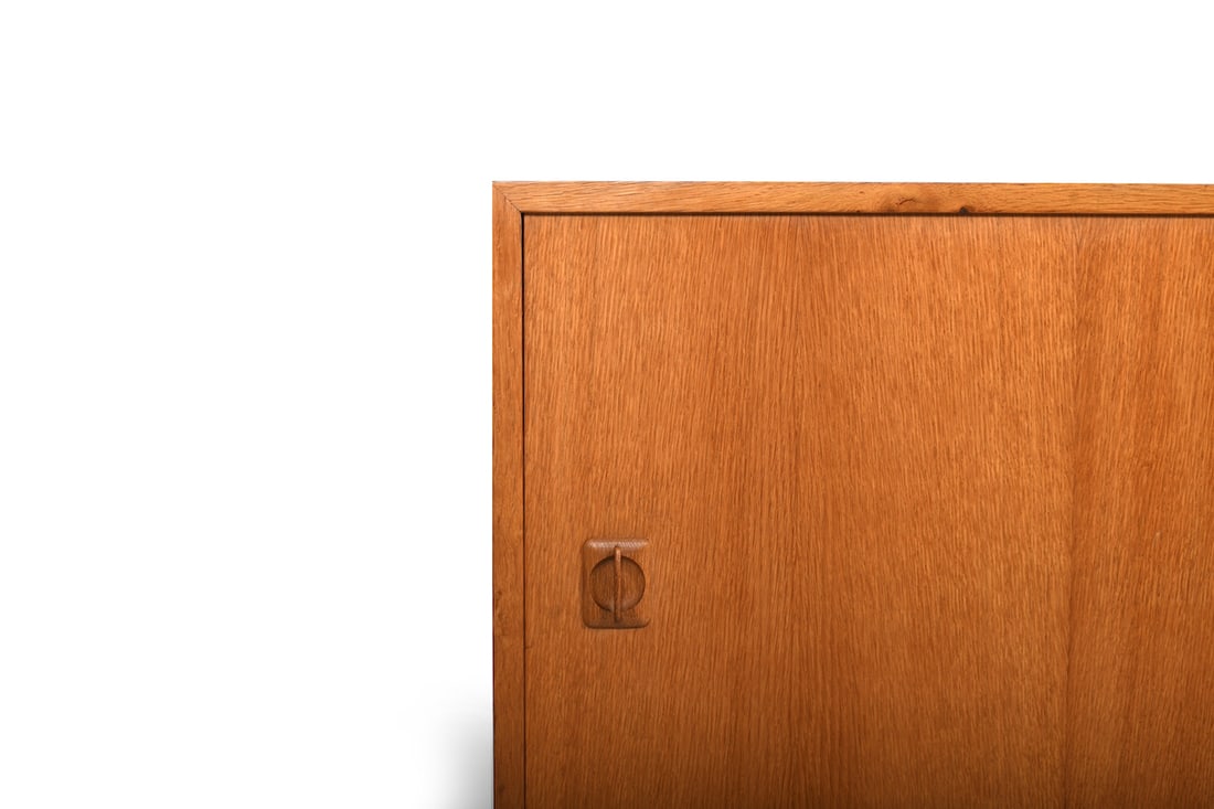 Danish Sled Leg Sideboard in Oak, 1960s. - 3