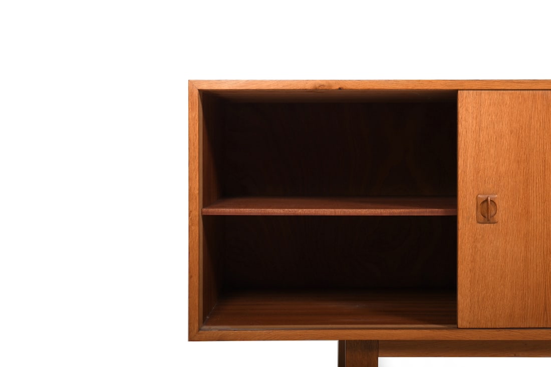 Danish Sled Leg Sideboard in Oak, 1960s. - 5