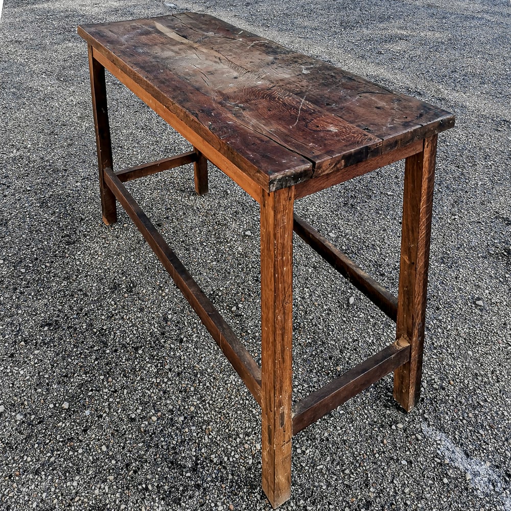 Italian Table in Oak, 1900s - 10
