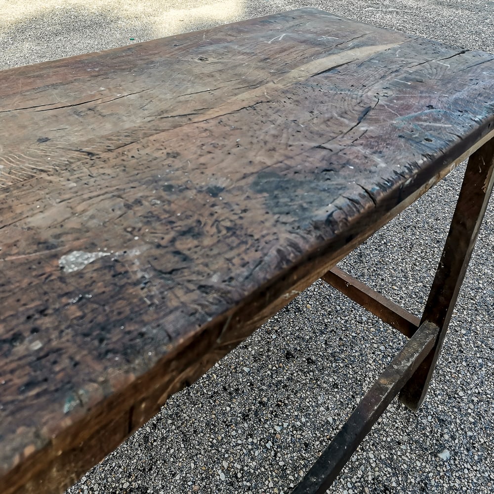 Italian Table in Oak, 1900s - 15