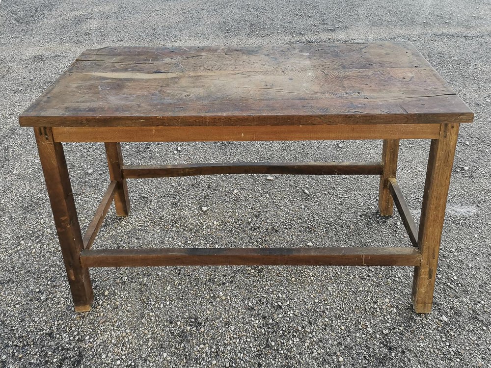 Italian Table in Oak, 1900s - 7