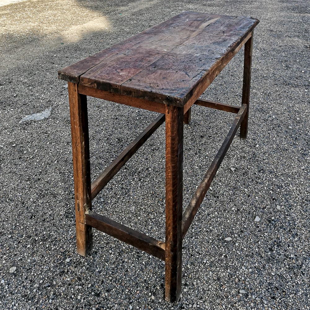 Italian Table in Oak, 1900s - 9