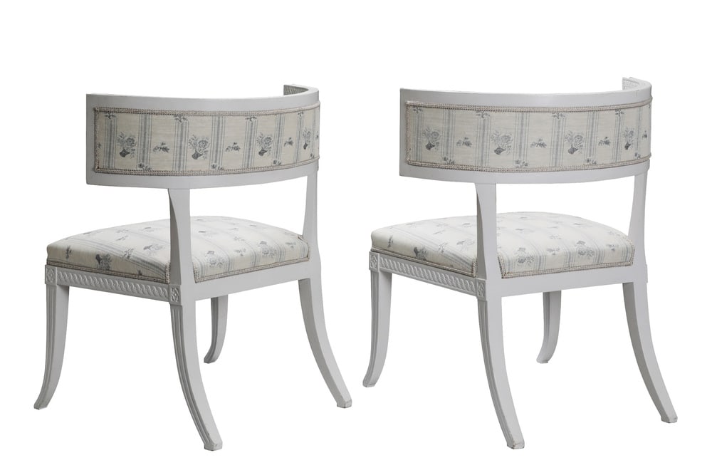 Swedish Gustavian Klismos Chairs, 1790s, Set of 2 - 3
