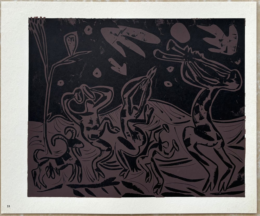 Picasso, Danse Nocturne Avec un Hibou, 1962, Paper - 3