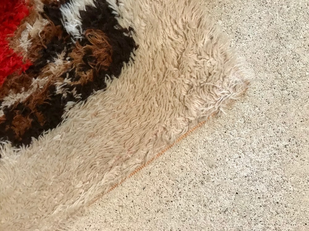 Abstract Graphic Wall or Floor Wool Rug, 1960s - 5