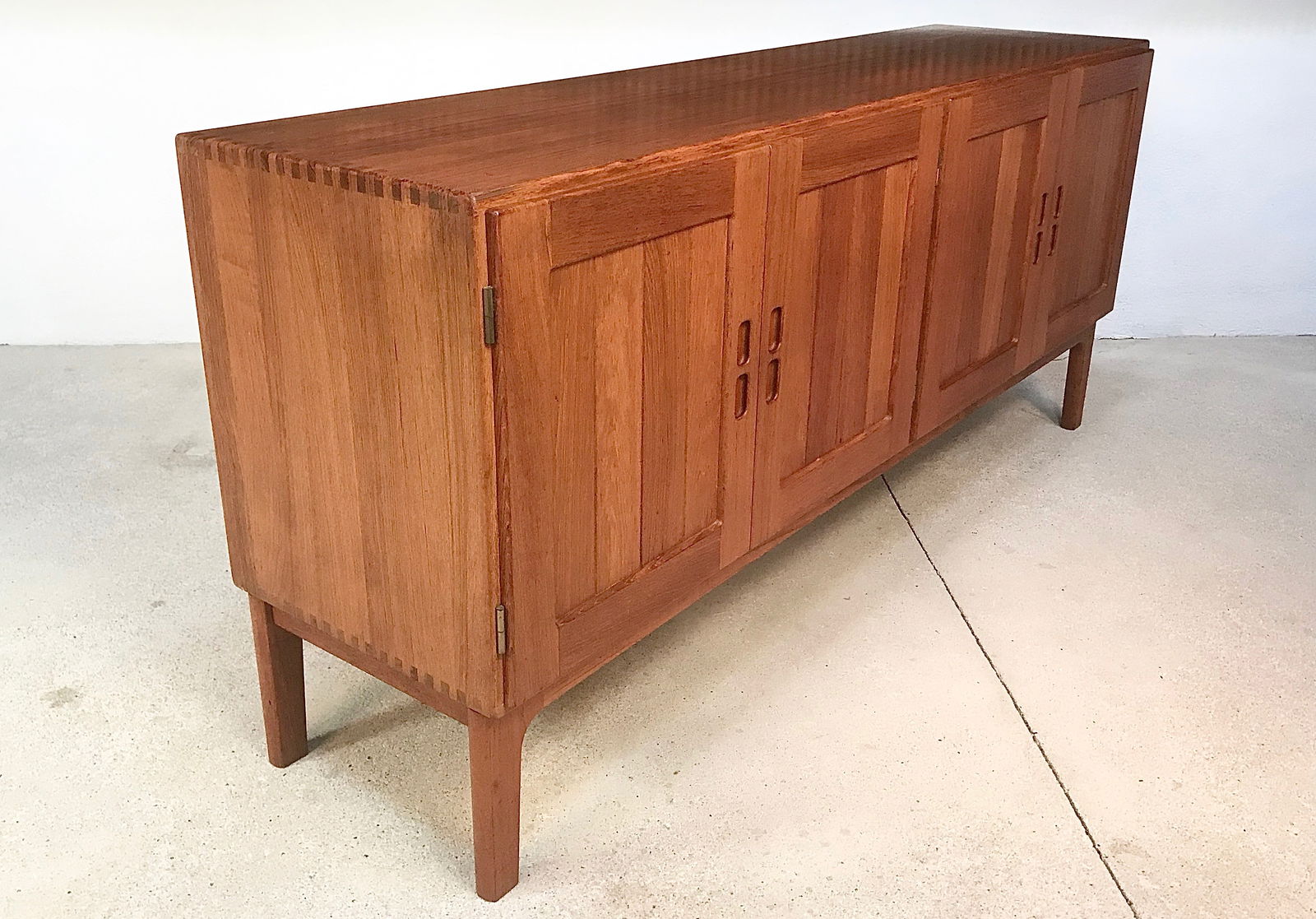 Vintage Danish Solid Teak Sideboard, 1960s - 16