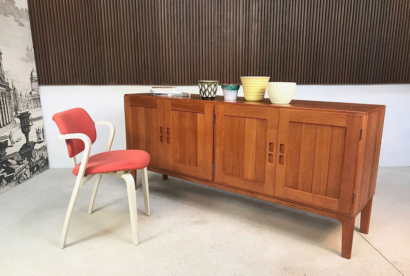 Vintage Danish Solid Teak Sideboard, 1960s - 17