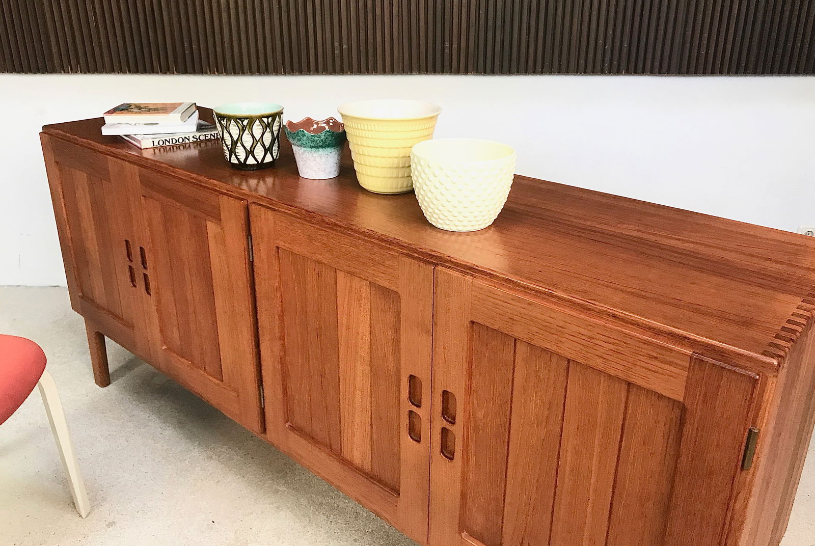 Vintage Danish Solid Teak Sideboard, 1960s - 18