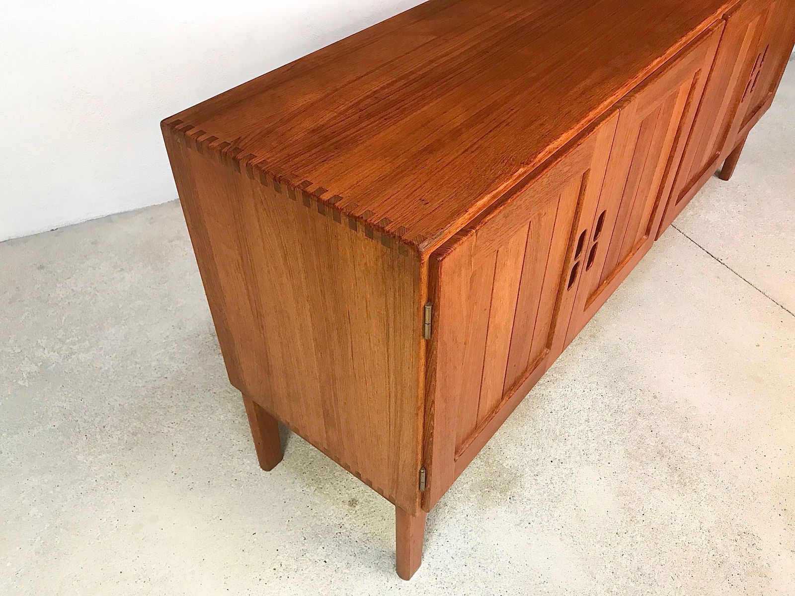 Vintage Danish Solid Teak Sideboard, 1960s - 20