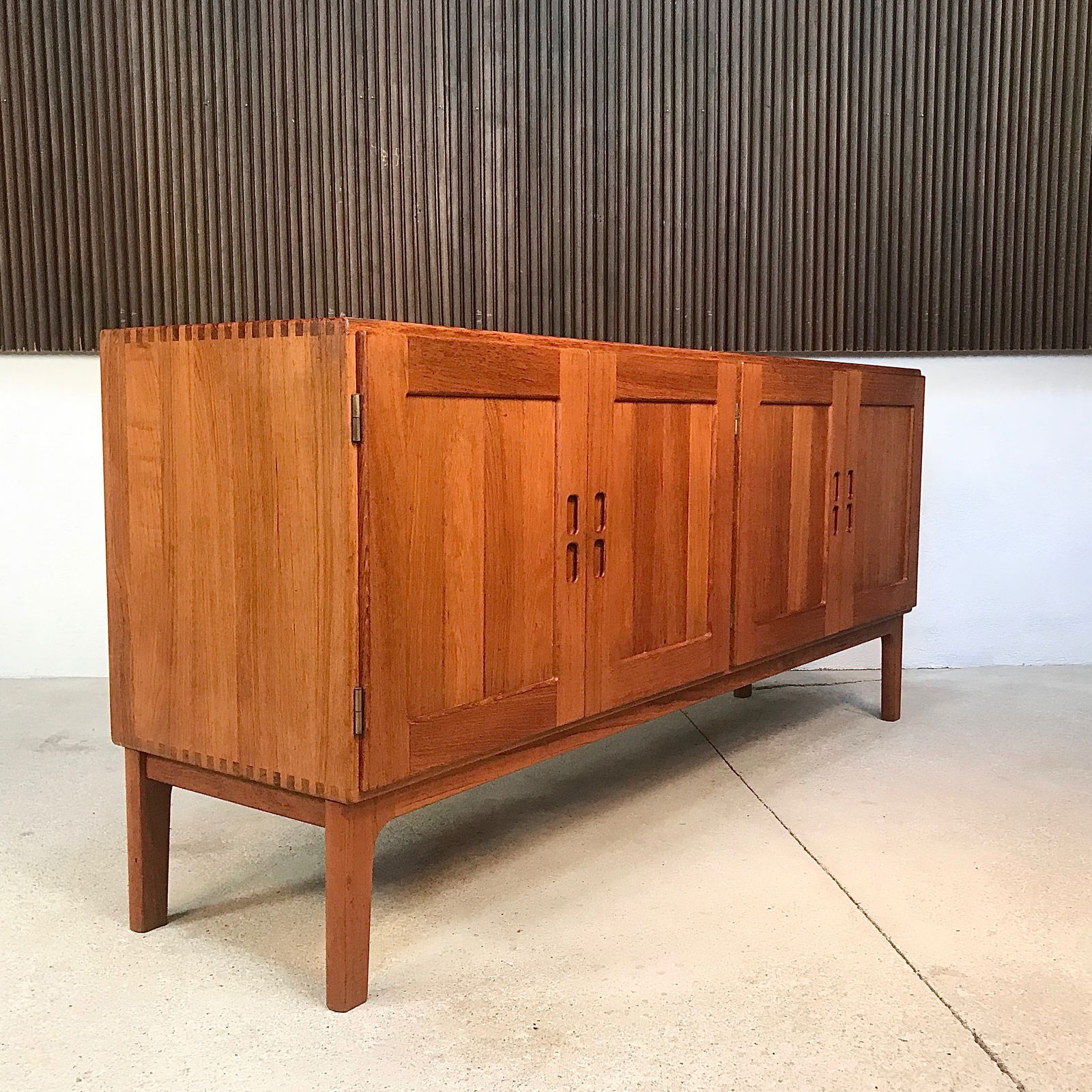 Vintage Danish Solid Teak Sideboard, 1960s - 3