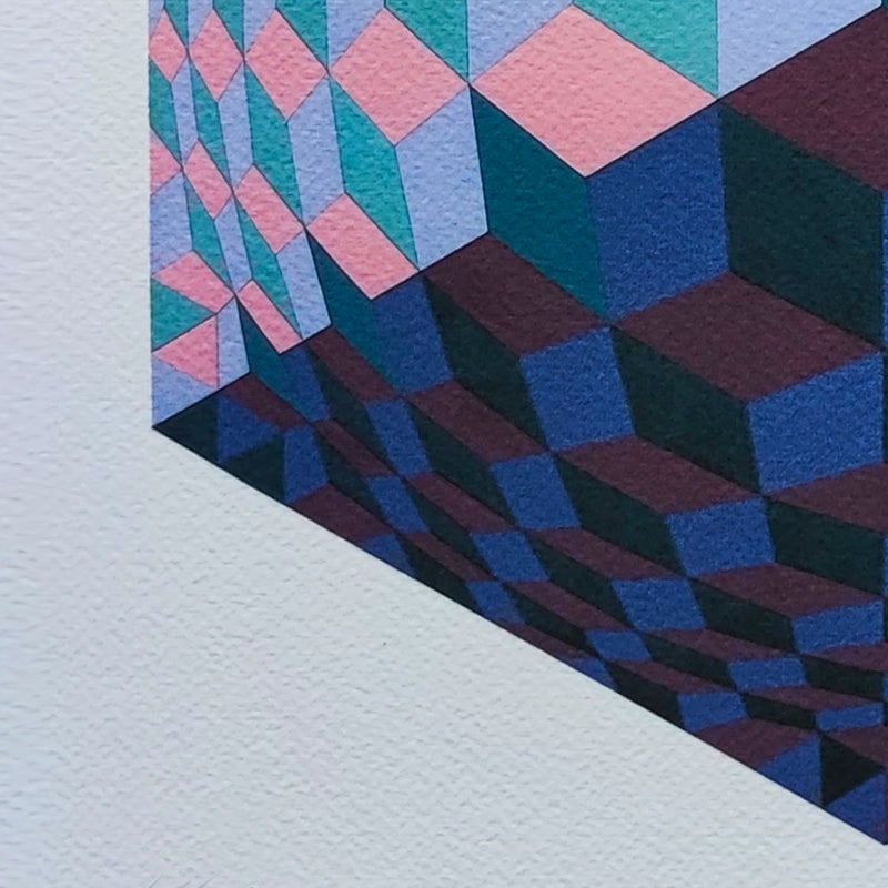 Victor Vasarely, Op Art Composition, 1970s, Lithograph - 5