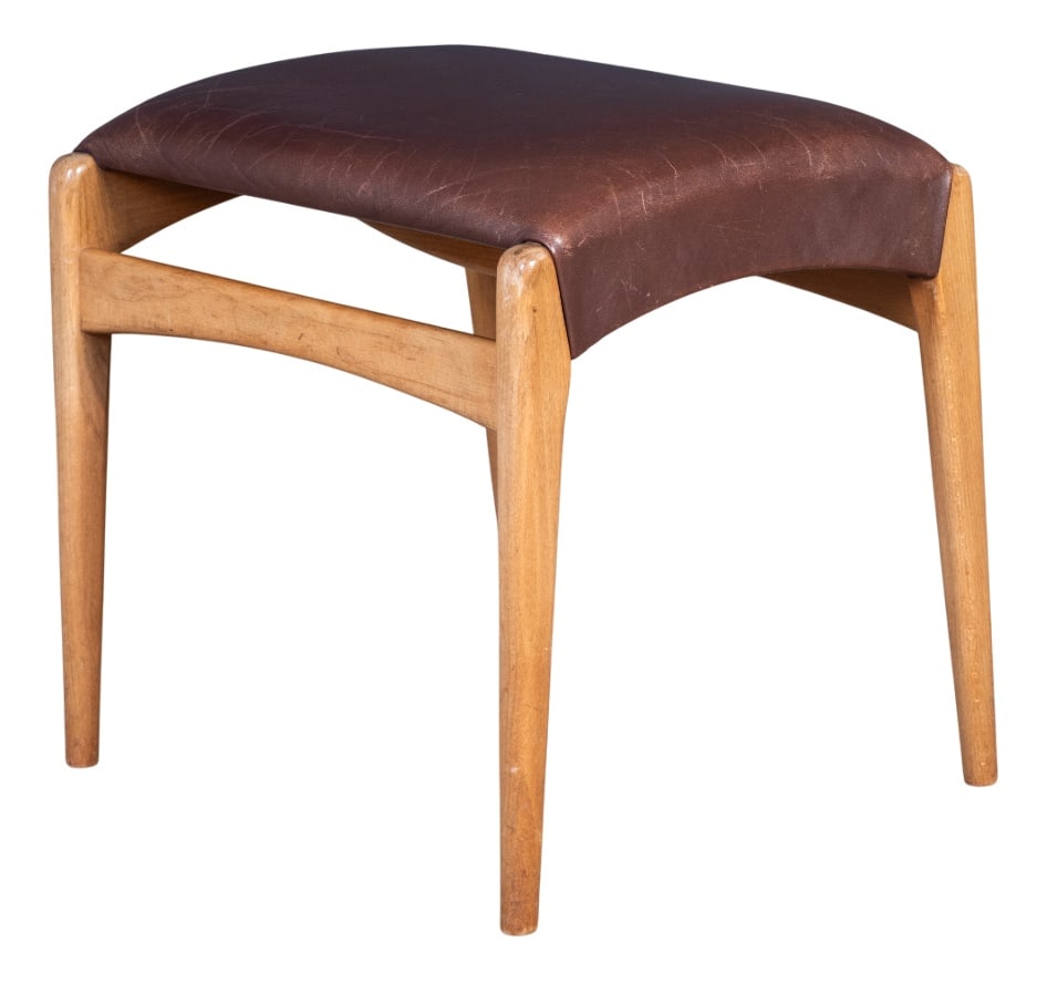 Mid-Century Beech Stool, Denmark, 1950s (1 of 8)