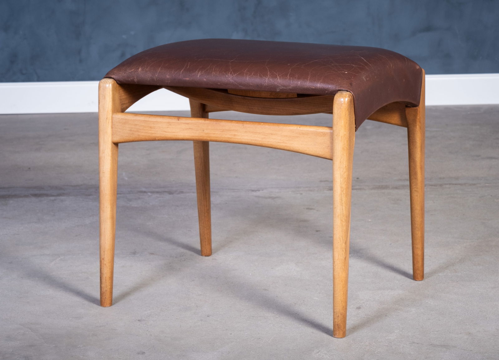 Mid-Century Beech Stool, Denmark, 1950s - 3