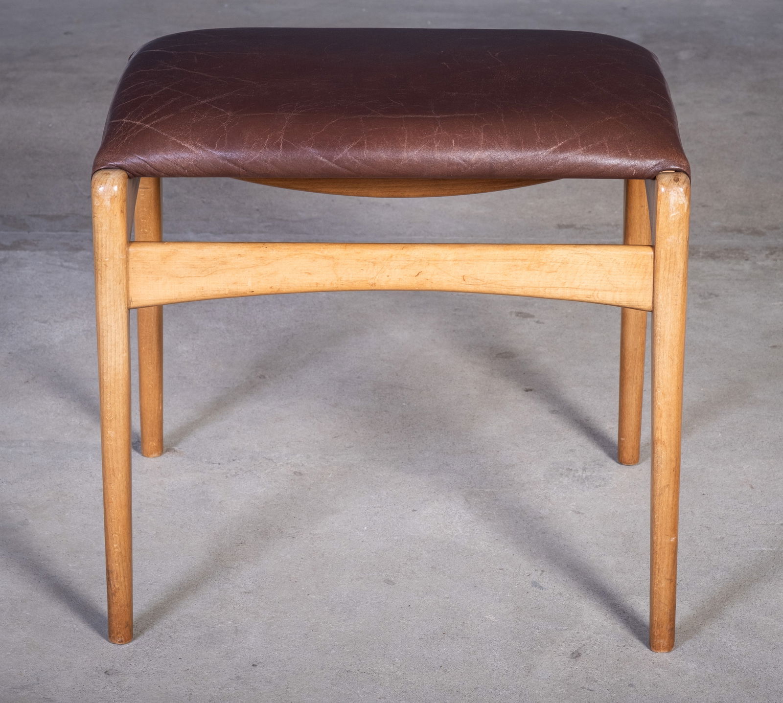 Mid-Century Beech Stool, Denmark, 1950s - 4