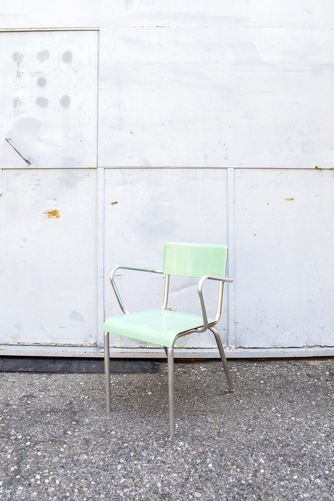 Set of Vintage Italian Armchairs in Formica, 1950s - 2