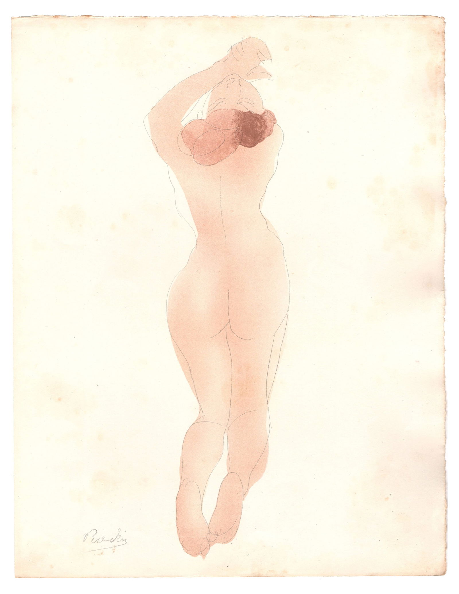 Rodin, Caresse-moi donc, chéri!..., 1902, Paper: Auguste Rodin (1840-1917)"Caresse-moi donc, chéri!..." (So caress me, darling!...)Original lithograph by Auguste Rodin for "Le Jardin des Supplices" (The Garden of Tortures) by Octave MirbeauYear