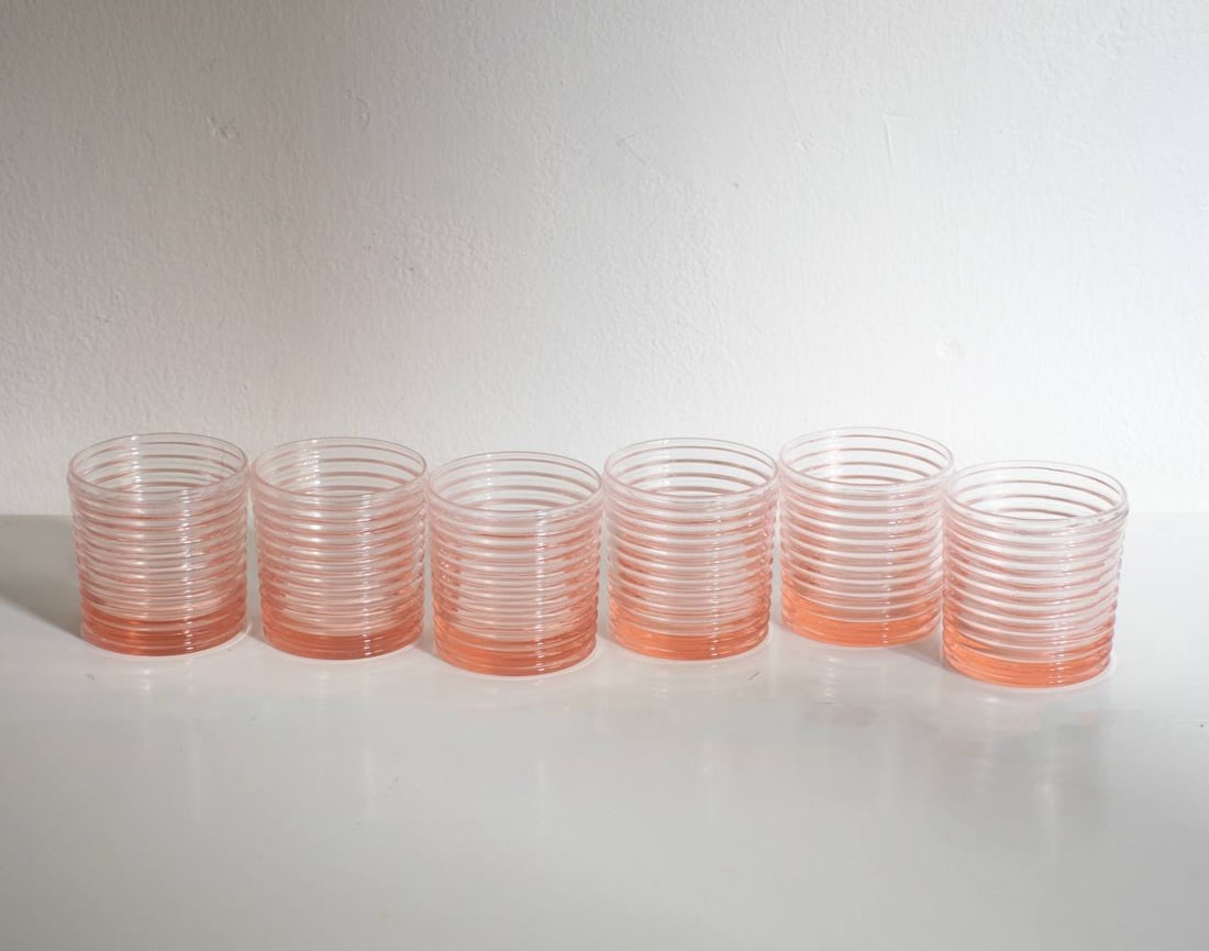 Art Deco Murano Glasses by Mariana Iskra, Set of 6 - 11