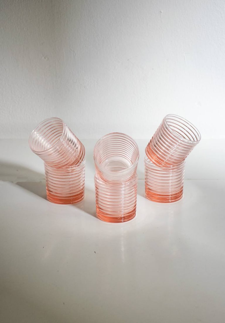 Art Deco Murano Glasses by Mariana Iskra, Set of 6 - 14