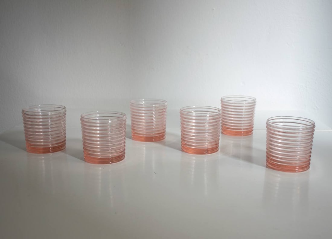 Art Deco Murano Glasses by Mariana Iskra, Set of 6 - 15
